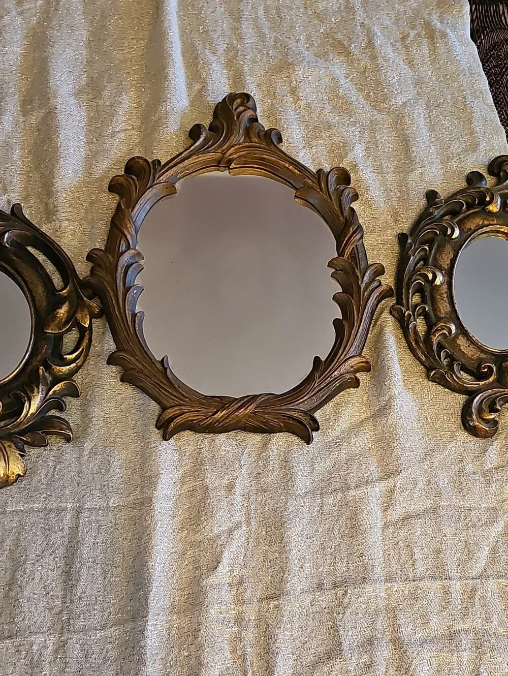 Ornate Gold Decorative Wall Mirror - Classic Baroque Style